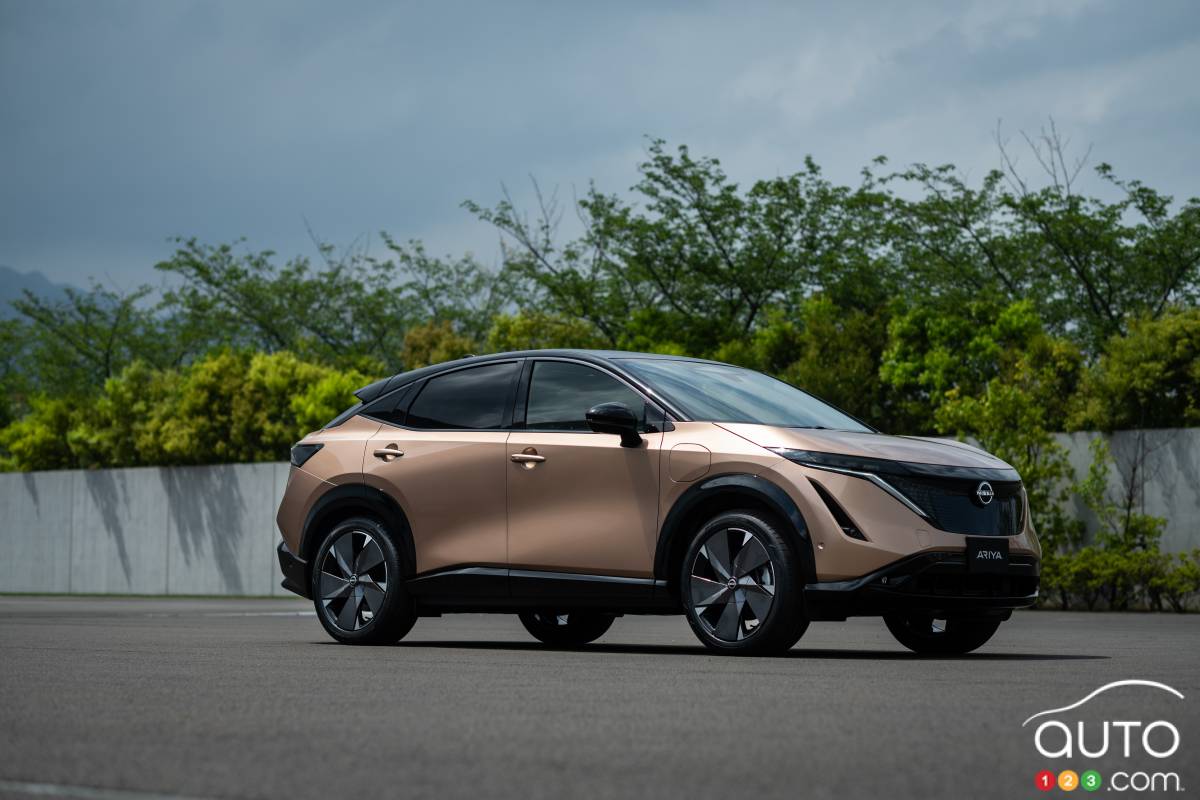 Nissan Ariya 2023, trois quarts avant